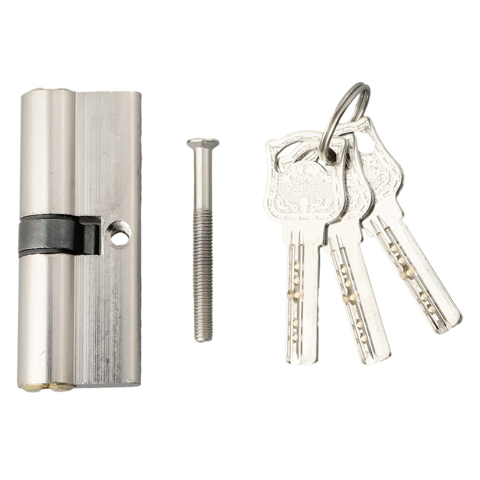 1 Set serratura a cilindro per porta con 3 chiavi serratura antifurto antifurto serratura per porta a cilindro per camera da letto di sicurezza domestica