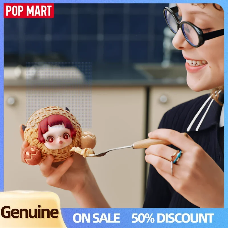 Genuino Popmart Skullpanda ¡Me encontró! Serie Bolsa para auriculares Accesorios de moda Funda para auriculares de moda de felpa Regalo lindo para Amigo
