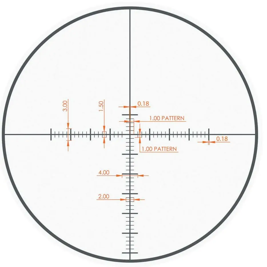 Long Range Rifle Scope, 4-16x 44SF,. 308,. 338, Hunting Tactics Reticle