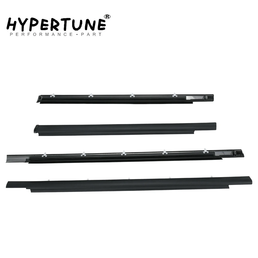 Artudatech 4pcs Door Belt Molding Weatherstrip For 01-07 Toyota Sequoia 75710-0C010/ 75720-0C010