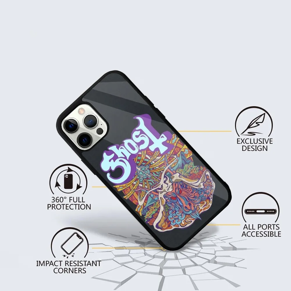 Rock Band G-GhostS Phone Case For iPhone 15,14,13,12,11,Plus,Pro,Max Mini Magsafe Magnetic Wireless Charging