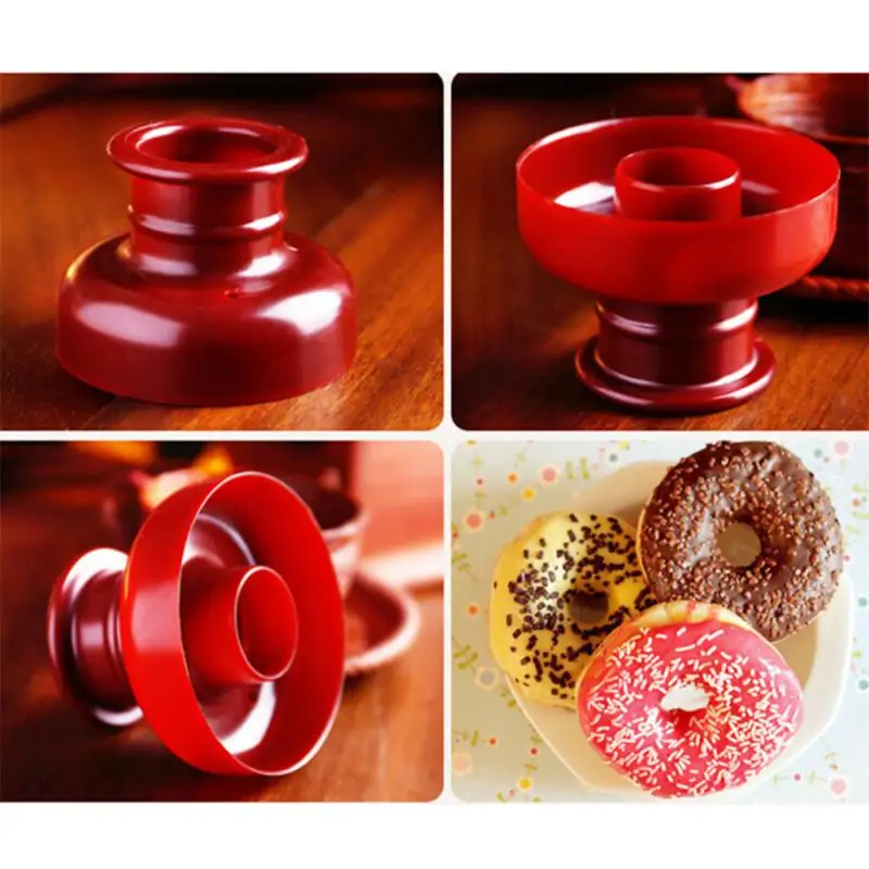 Donut Cutter Maker Form For Donuts Cookie Cake Bakery Mold For Bread Desserts Round Flower Shaped Kitchen Tools Device