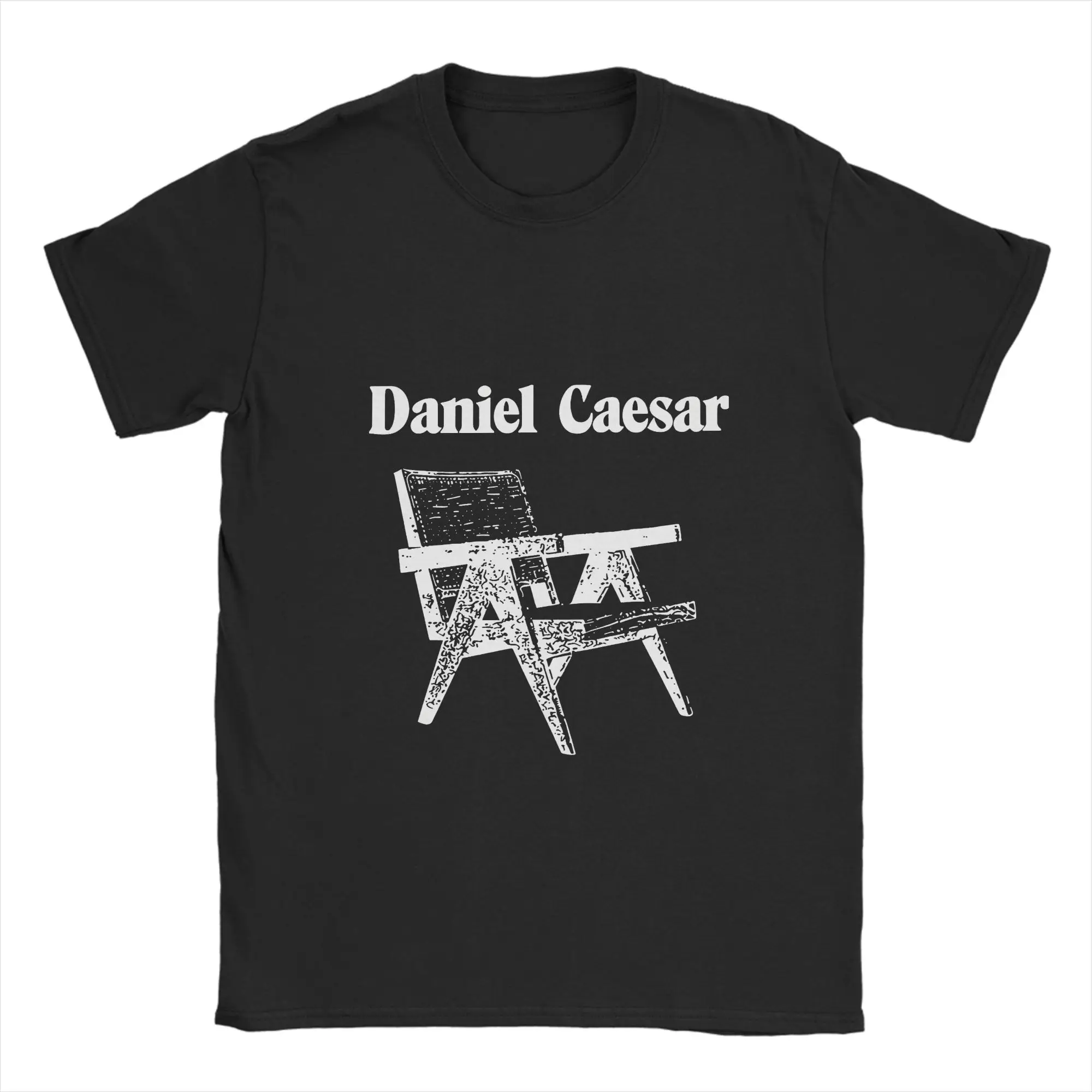 Daniel Caesar  T-Shirt Beach  Hipster T-Shirts Men Cotton Crewneck Plus Size Tees Short-Sleeved Y2K Casual Tshirt