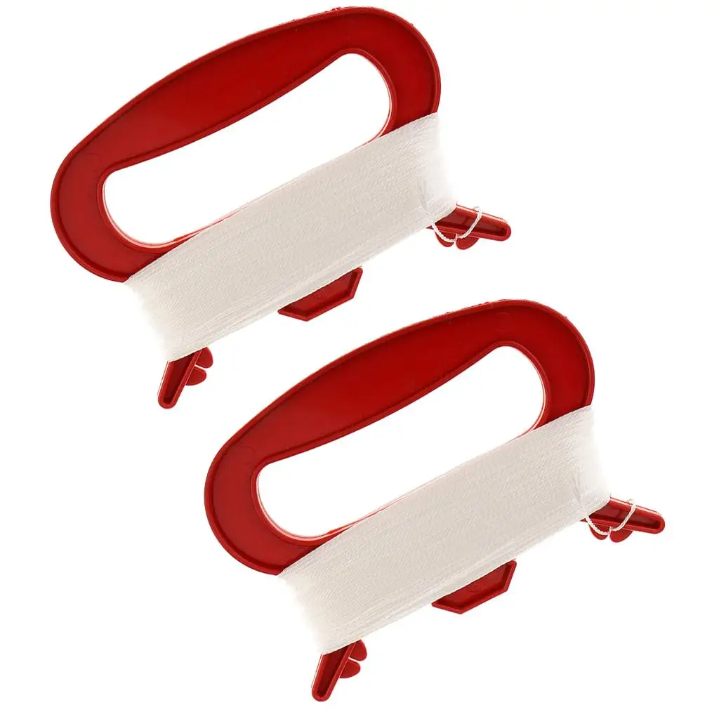 2x 28ft Outdoor Sports Tools with Winder Handle Accessory Reel Board Red