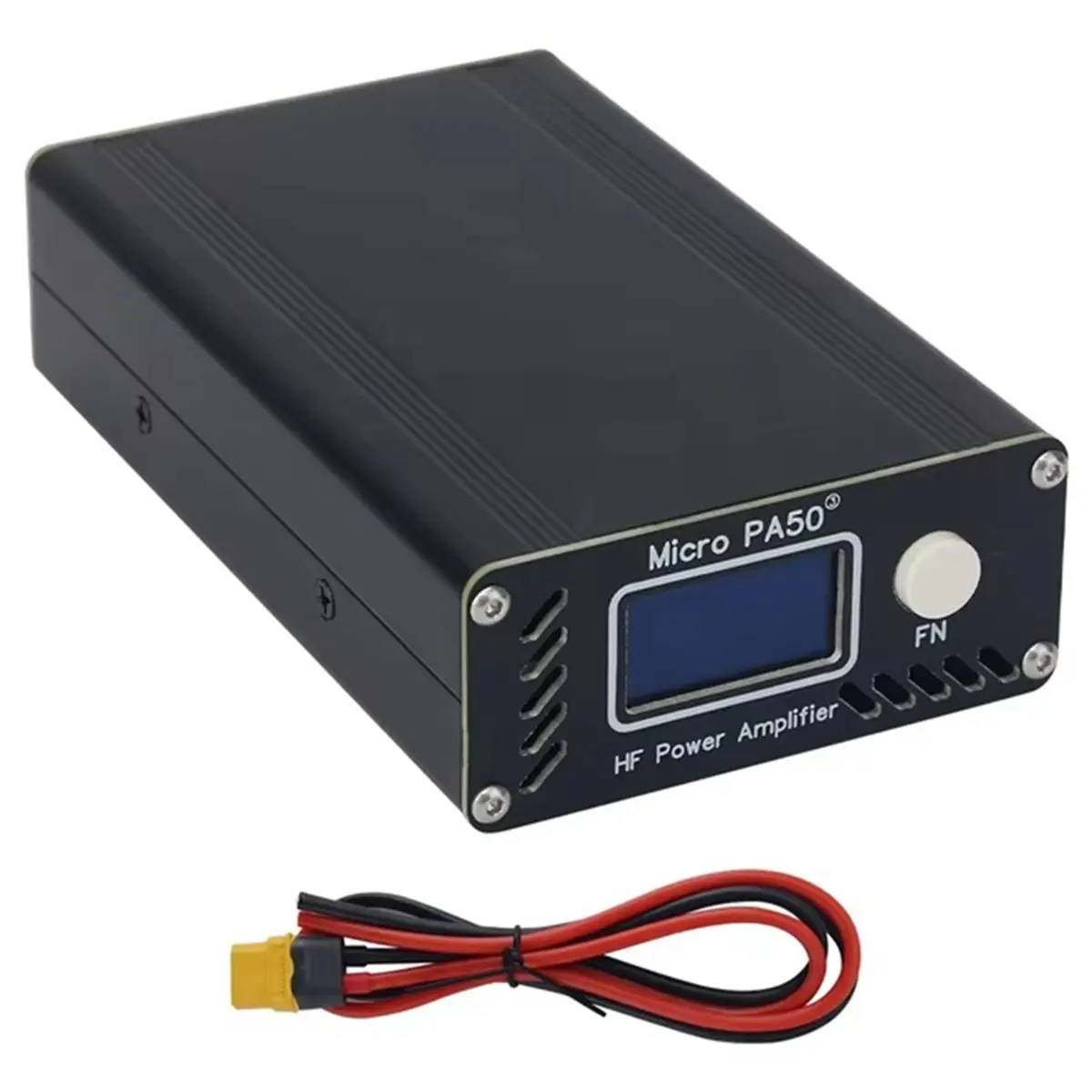 SCLS Upgrade Micro-PA50-3 Third Generation Portable 50W 3.5MHz-30MHz Shortwave Power Amplifier LPF Filter OLED Display