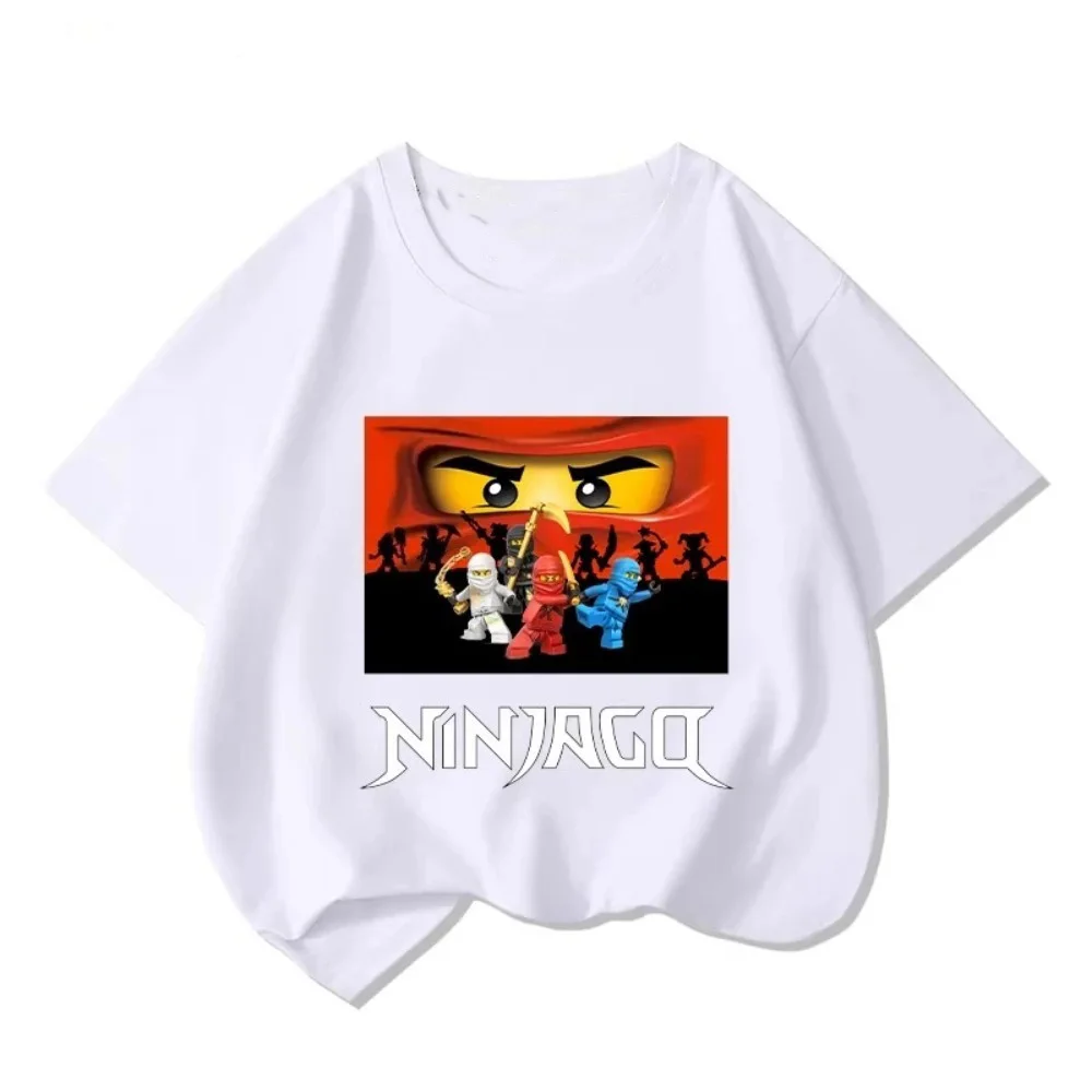 N-Ninjago P-Phantom Ninja T-Shirt Multiple Sizes Digital Print Lego Ninja Anime Cotton Blend Summer Short Sleeve Boy Girl - view 6