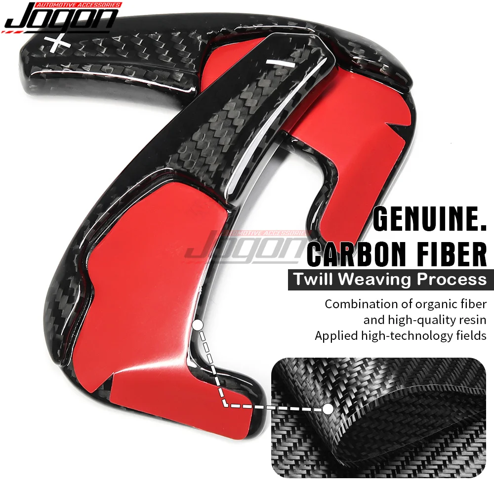 New Style Paddles Shift For Dodge Challenger SRT 2015-2021 Carbon Fiber Car Steering Wheel Paddle Shifter Extension Accessories