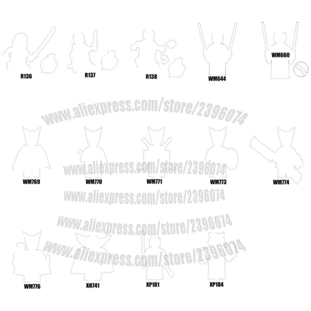 

Фигурки, строительные блоки R136 R137 R138 WM644 WM776 XH741 Series-058 Лучший подарок для мальчиков и девочек, игрушки на день рождения и праздники