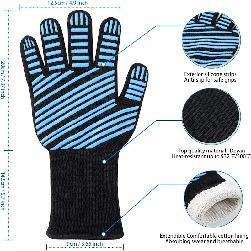 fireproof gloves for campfire bbq gloves