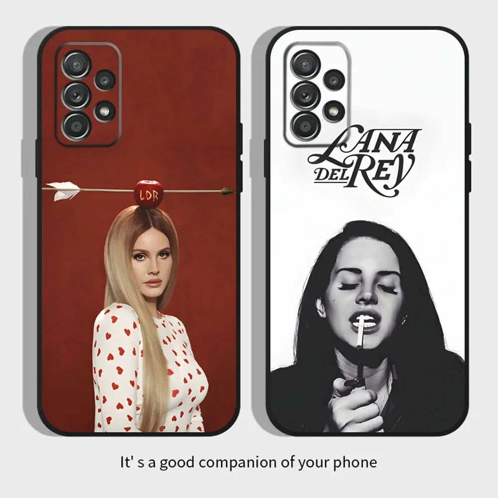 L-Lana Del Rey Singer Phone Case For Samsung S21,S22 Ultra,S20,S30 plus,S22 plus,S23,S30 ultra 5G Silicone Cover