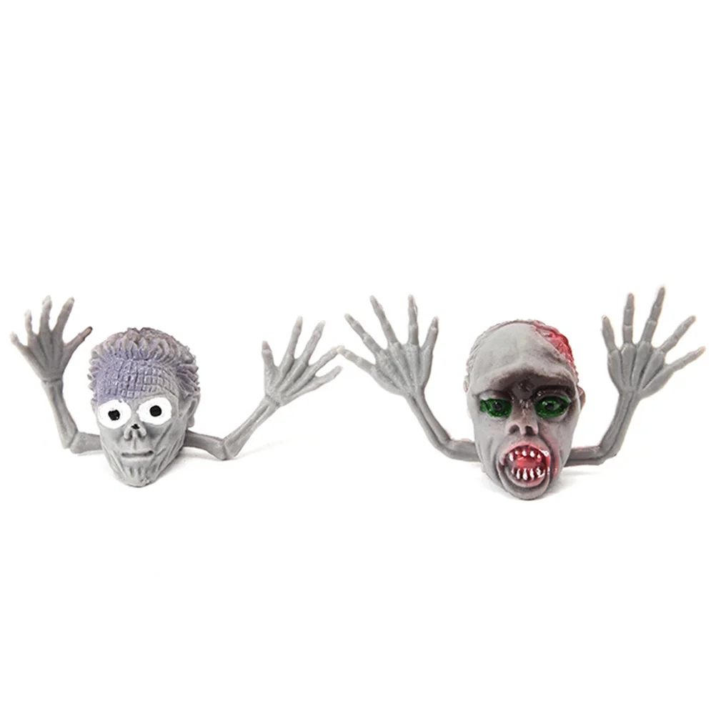 6 stücke Fingerpuppen Lustige Simulation Zombie Finger Requisiten Halloween Hexe Interaktive Spielzeug Requisiten Kreative Finger Spielzeug für Kind Kind