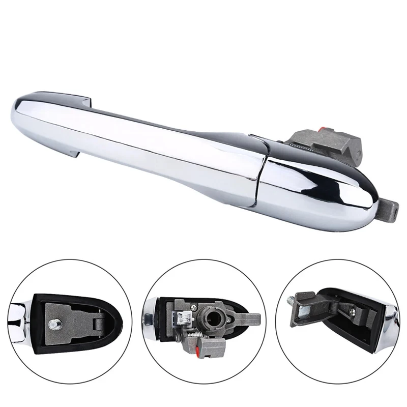 For Fiat 500 2007-2020 Passenger Left Or Right Side Chrome Outer Door Handle 735592026 735592012