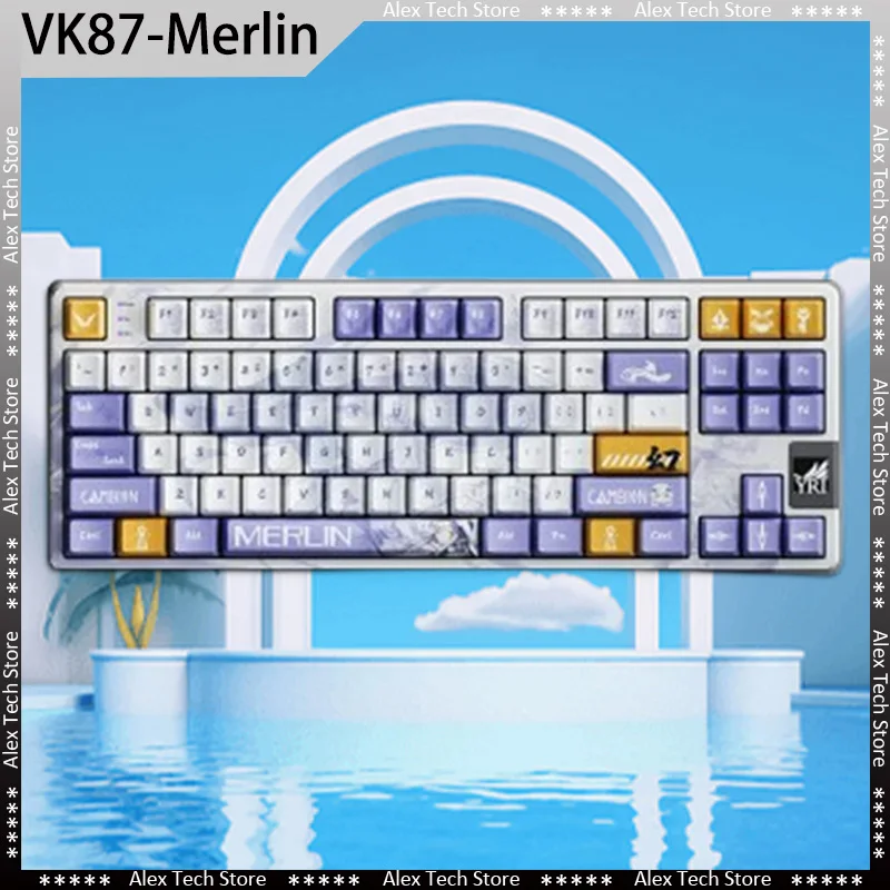 

VALKYRIE VK87 Merlin Wireless Mechanical Keyboard 3Mode TFT Screen Hot Swap RGB Laptop Gamer PC Gaming Customized Keyboard