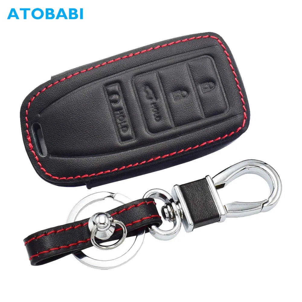 Leather Car Key Cover Smart Remote Fobs Shell Case Auto Accessories For Acura ILX RLX TLX RDX MDX 2016 2017 2018 2019 2020 2021