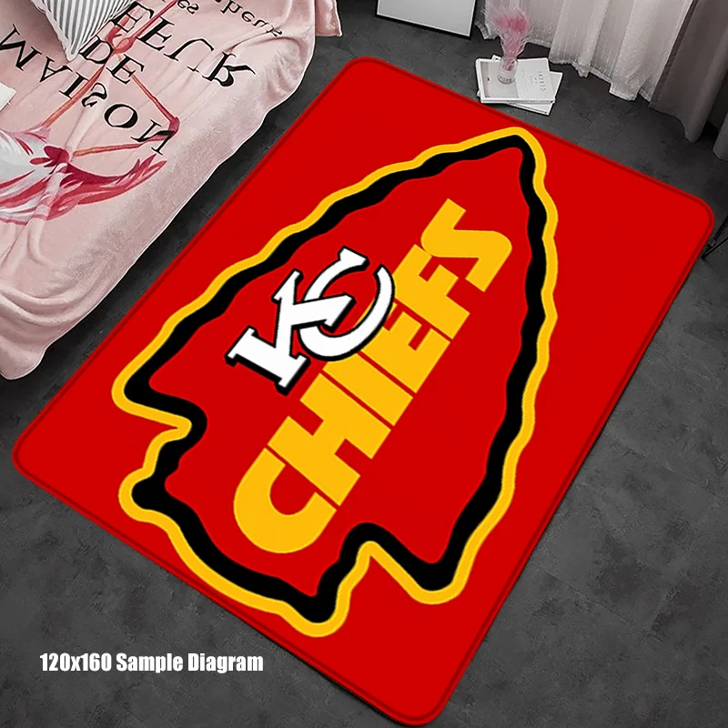 House Entrance Doormat Fan Kansas Carpet City C-Chiefs Living Room Rugs Foot Carpets Floor Mats Non-slip Hallway Mat Home Decor