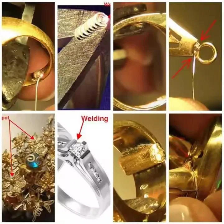 آلة لحام المجوهرات الصغيرة المحمولة 200 واط آلة لحام الليزر للذهب