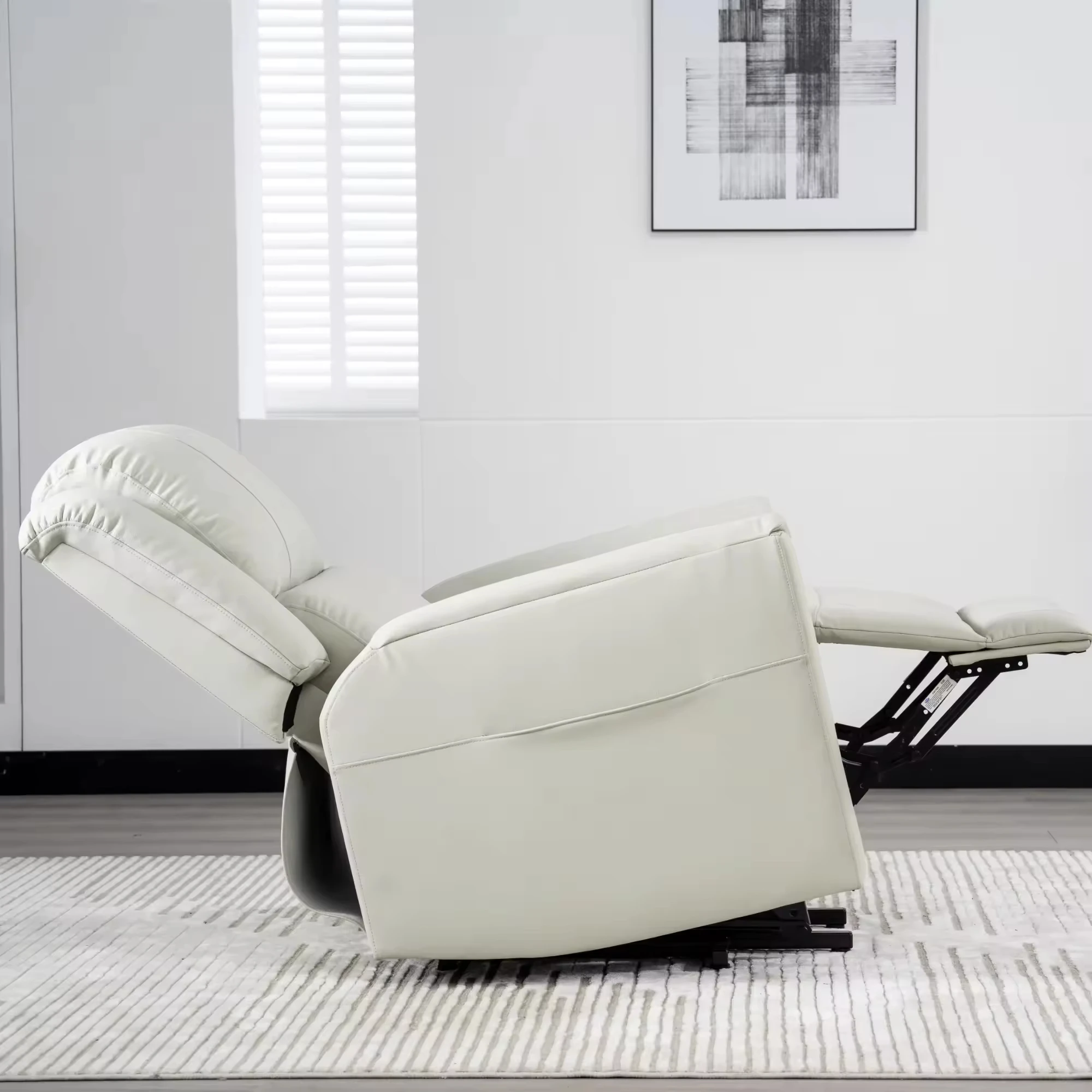 أريكة رفع كرسي كهربائي من الجلد الحديث مع نظام محرك لمساعدة المسنين وأثاث المكاتب المنزلية #6