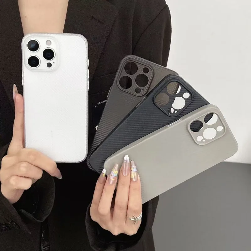 New with ai touch button Apple 16promax carbon fiber pattern TPU soft case iphone15pro all-inclusive camera key 14.13, 12pro