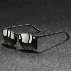 Fashion Colorful stripes Vintage Sunglasses For Men Women Driving Fishing Brand Designer Sun Glasses Man Eyewear