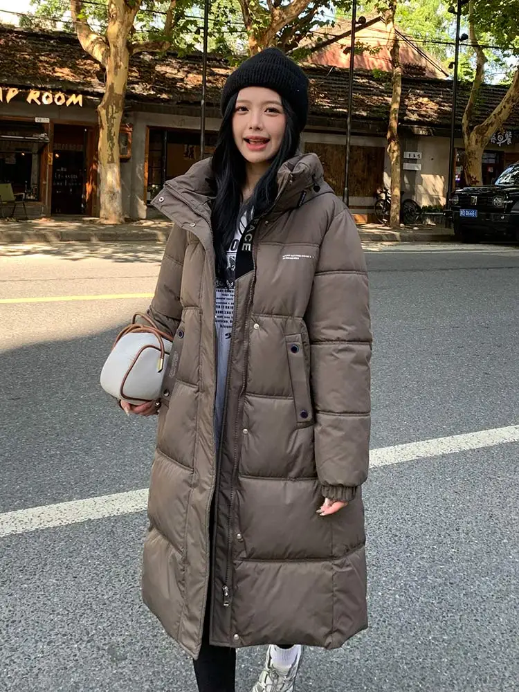 Vielleicht Warm Long Hooded Parkas Women Winter Puffer Jacket Coat Thick Cotton Padded  Clothes Female Casual Warm Outerwear