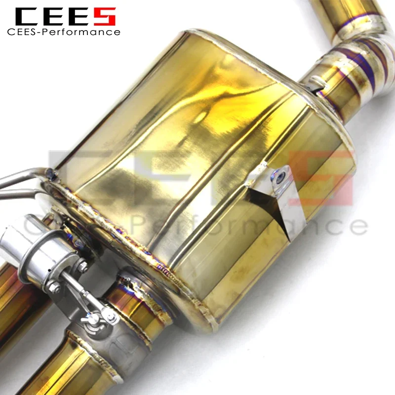 أداء CEES من التيتانيوم Valvetronic لسيارة BMW M3 E90/E92/E93 4.0L 2008-2013 مع نظام عادم Catback الأنبوب السفلي المحفز