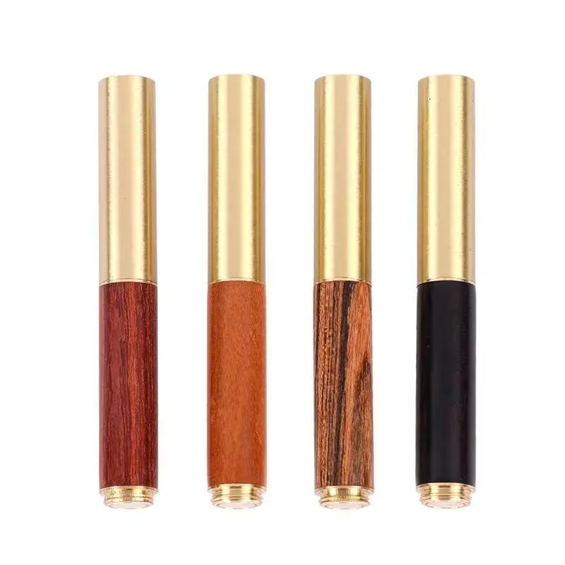 Balaoye Luxury Pen Gift Pocket Mini Solid Wooden Fountain Pens Flex Nib F/MB Gift Box Set with Perfect for Birthday Festival Pen