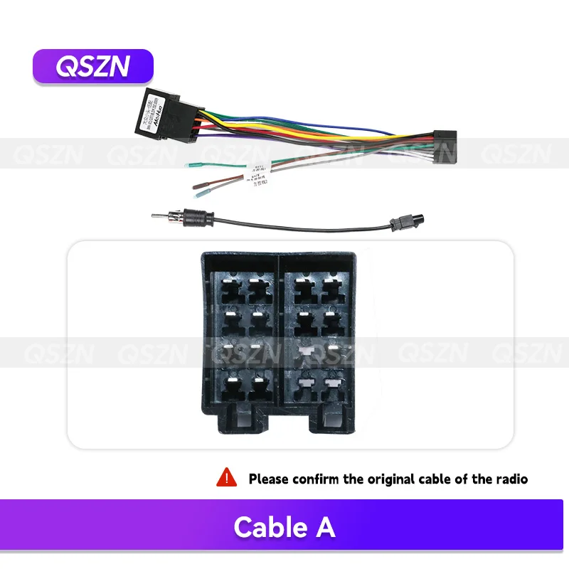 QSZN Canbus Cable VW For Volkswagen Passat B7 2004-2010 Car Radio Frame Auto Stereo Install Dash Panel Fascia Bezel Faceplate