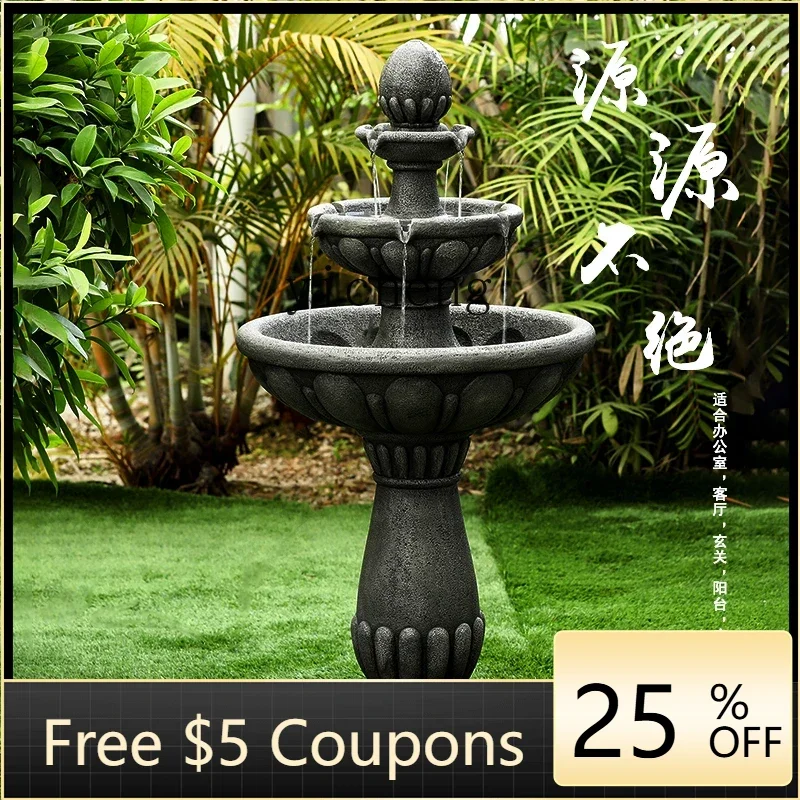 

A1 outdoor flowing water makes money fountain ornament circulating pool courtyard floor-to-ceiling landscape decoration