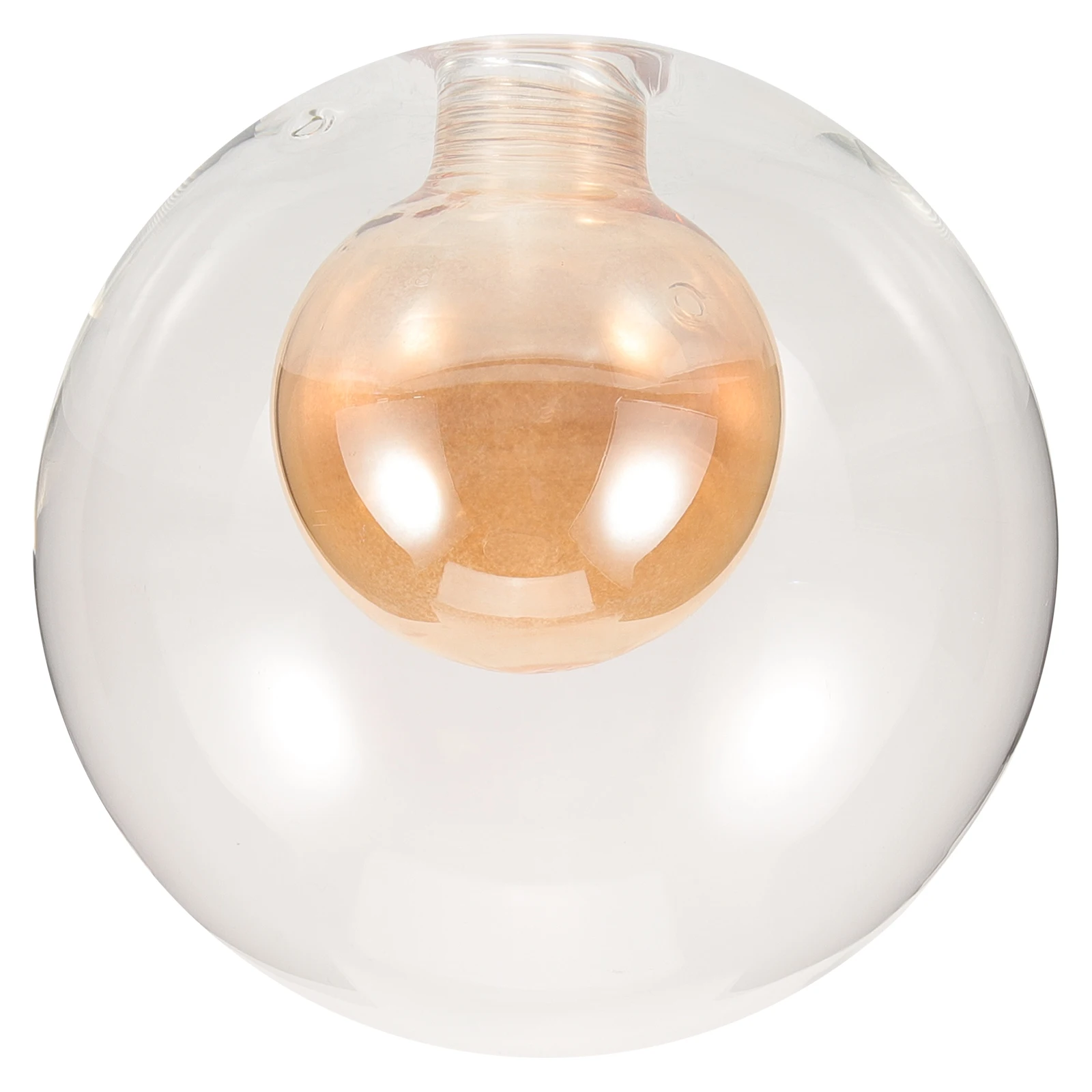 

Glass Lamp Shade G9 Socket 100Mm Frosted Ball-in-Ball Design Pendant Ceiling Light Replacement Lampshade Cover Accessory