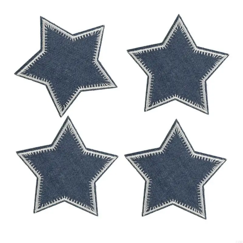 Gestickte Star Patches Applique DIY Handwerk für Jeans Hutbeutel Schal Vorhang Kleidung Accessoires Abzeichen nähen auf f3md
