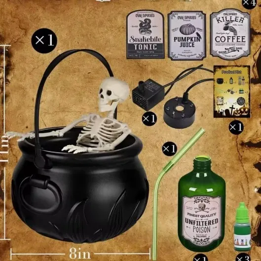 Halloween Geschenk Flamme Hexe Eimer Halloween Dekorationen Indoor Halloween Bar Cosplay Requisiten