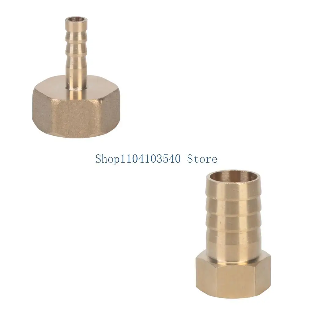 02DC Brass Hose Connector Adapter 4 Point Internal Thread Gas Pipe Connection