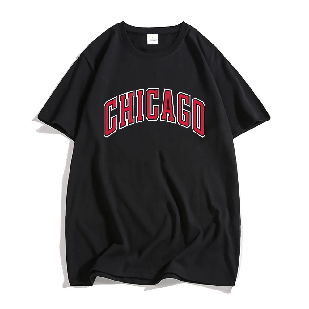 

Chicago Basketball1987 Oversized T Shirts MEN Handsome 100% Cotton Aesthetic T-shirts Four Seasons Casual Short Sleeve Tees Soft