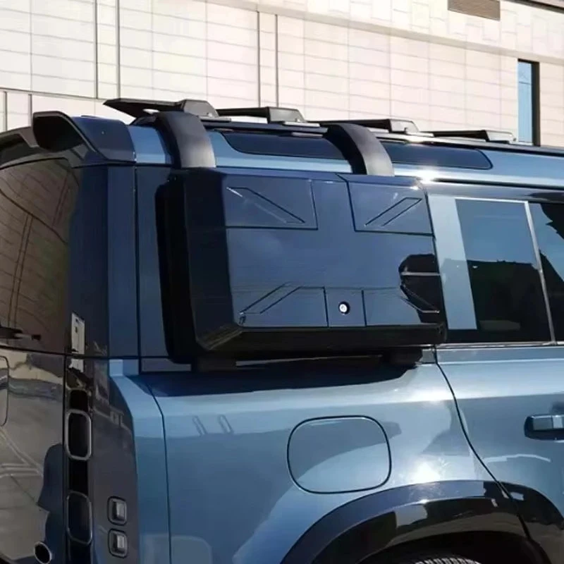 

High-performance four-piece external parts kit with side ladder, roof rack, and side storage bags, suitable for Defender accesso