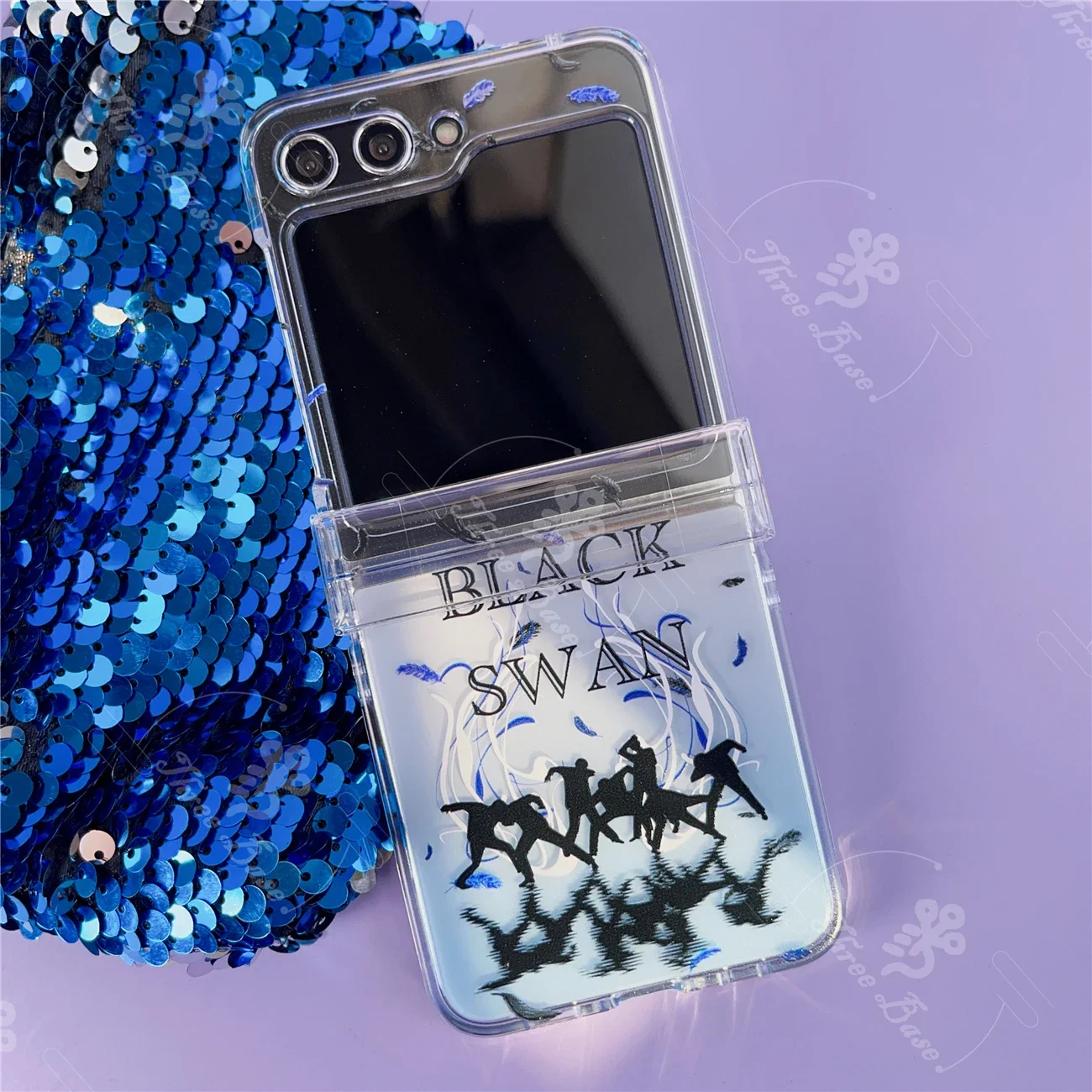 Phone case Blackswan Dynamite PTD INDIGO FACE SEVEN DDAY Butter For Samsung Galaxy Zflip 5 Zflip6 Anti Shock Drop Proof Cover