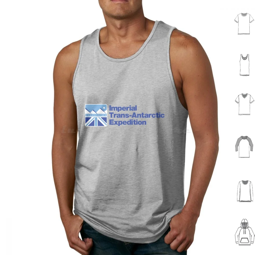 Shackleton Imperial Trans-Antarctic Expedition ( South ) Tank Tops Print Cotton Shackleton South Pole Antarctic Antarctica