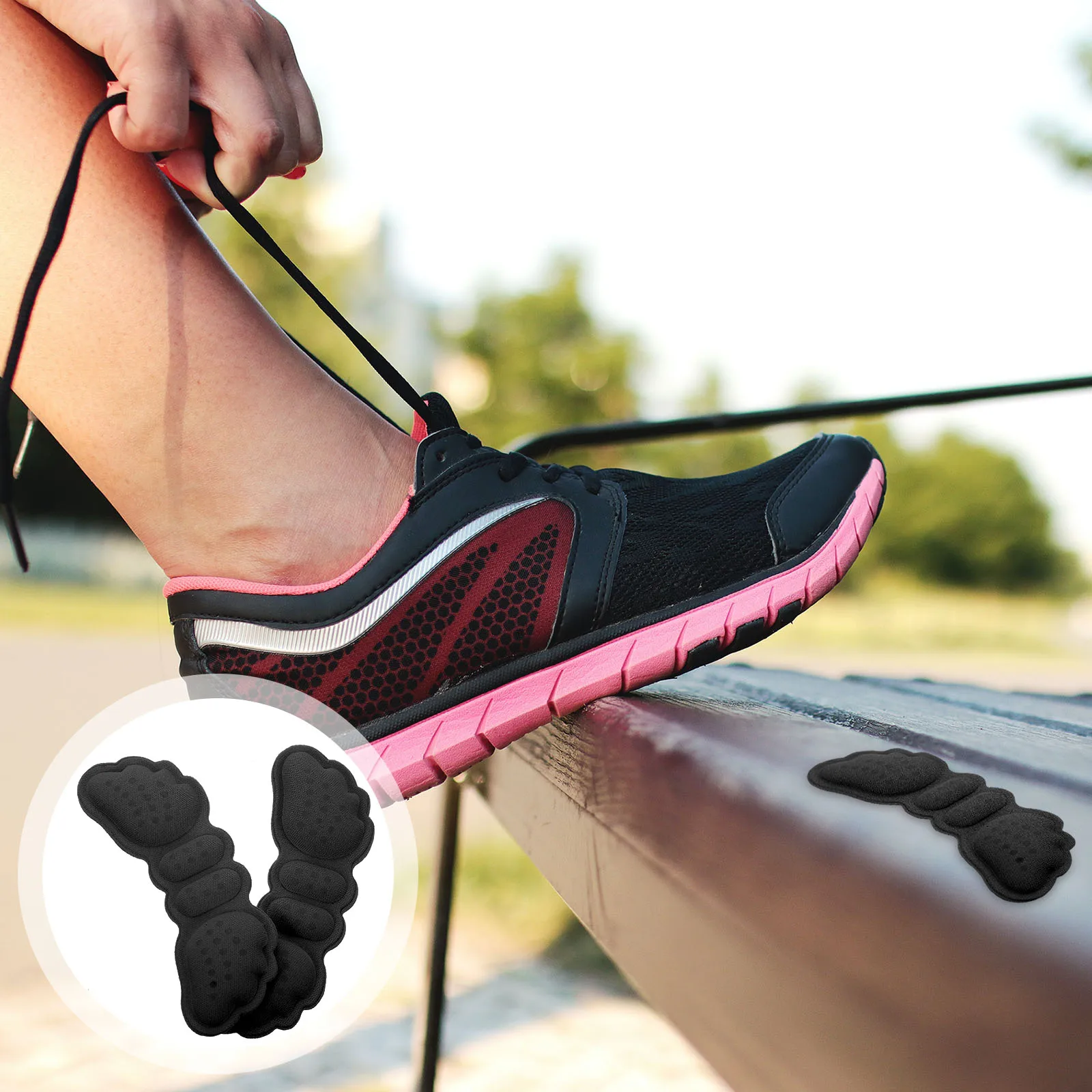 

5Pairs Anti-Slip Thick Heel Pads Wear-Resistant Foot Cushions for Shoe Blister Protection and Comfort Heel Pads
