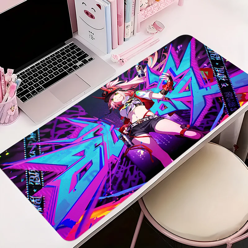 

Gaming Mouse Pad Multi Size Table Keyboard Pad H-honkai Star Rail Rappa Mousepad Computer Play Mat Rubber Mausepad Desk Mat