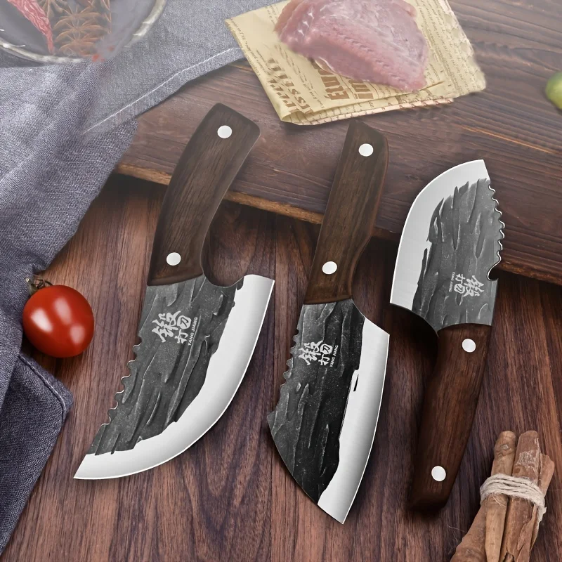 Mini fruit knife, household forged cutting vegetable knife, kitchen knife dormitory melon and fruit knife,outdoor portable knife