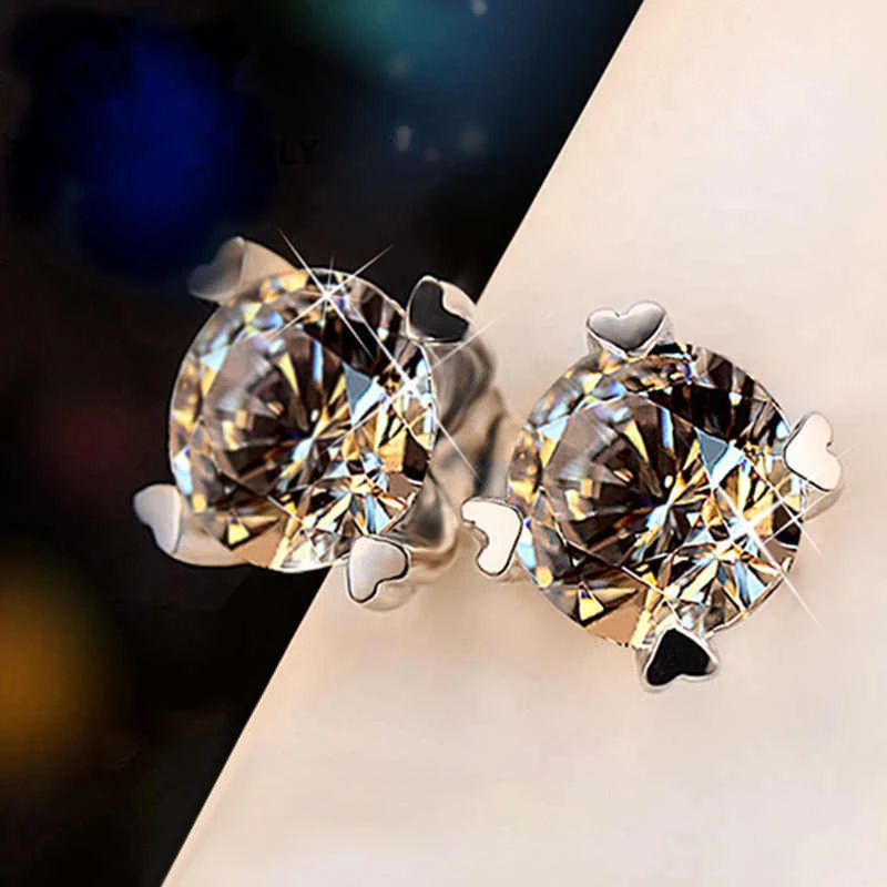 CAOSHI Einfache glänzende ovale CZ-Ohrringe für Damen, anmutige Dame, vielseitige Accessoires, klassische Eleganz, Damenschmuck