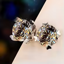 Cubic Zirconia Stud Earrings Oval CZ Crystal Classic Jewelry for Women - E929