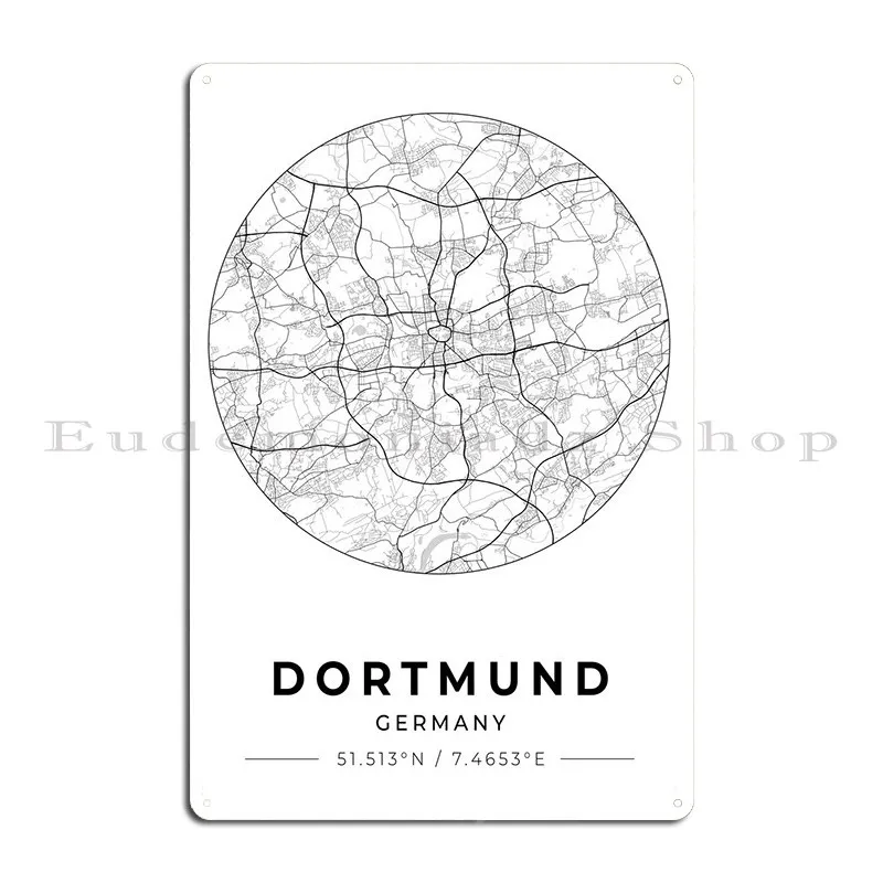 Dortmund Germany Metal Sign Decoration Living Room Living Room Designs Garage Tin Sign Poster