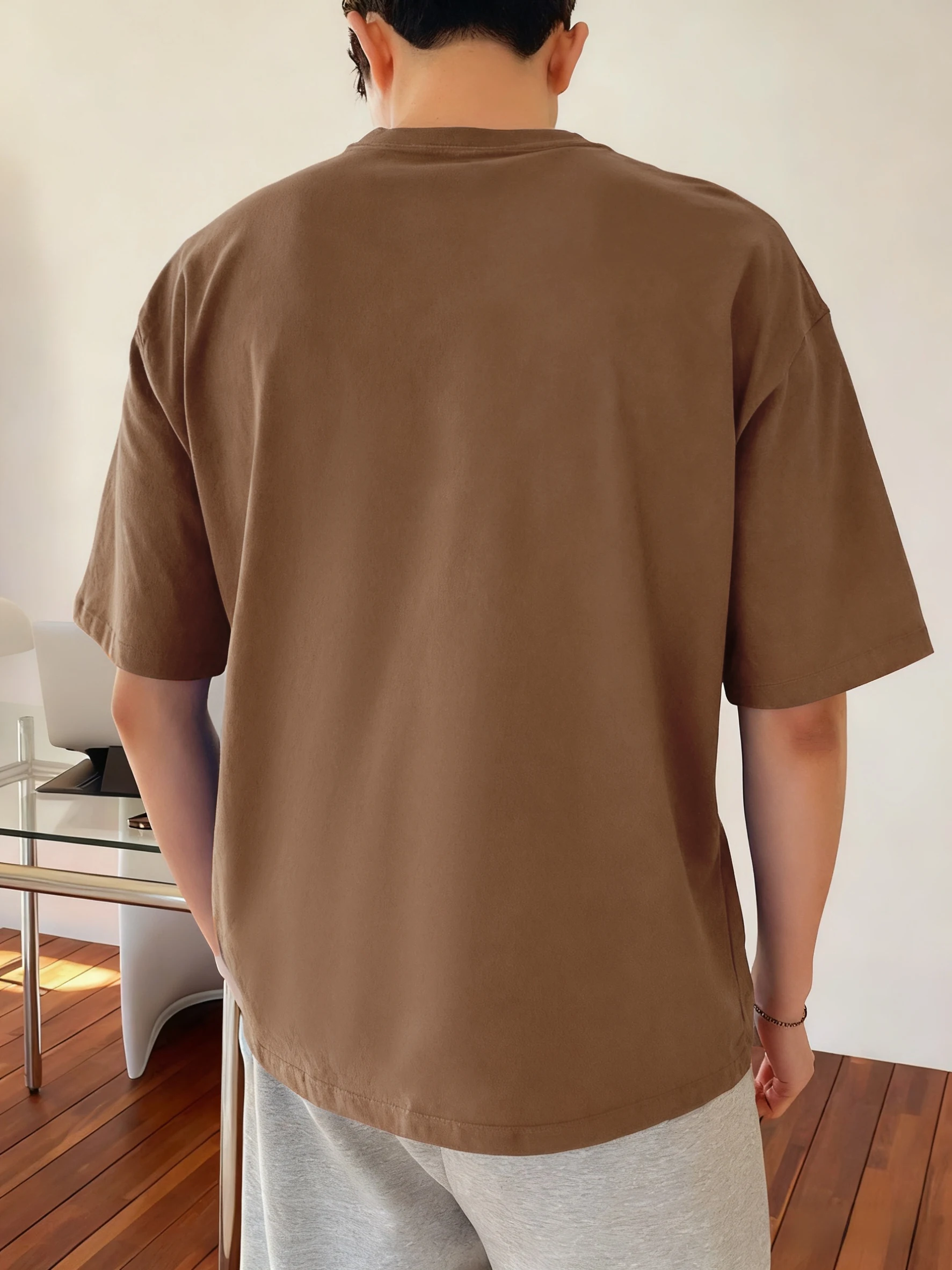 بولك ارتفاع عدد 33 طباعة S-3Xl الشارع الشهير للجنسين الصيف لينة قصيرة الأكمام خمر بلوزات على الموضة القطن تنفس تي شيرت رجالي