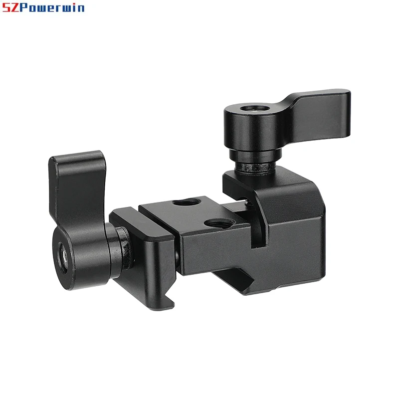 Quick Release NATO Rail Clamp with 15mm Single Rod Holder Camera Photography Accessories Fits NATO Rails and 15mm Rod Pipe