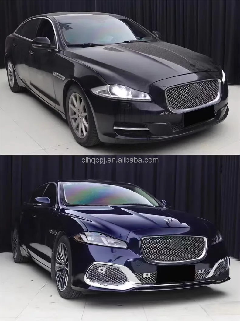 For XJ 2010-2019 Old Upgrade to Style Low to High Front and Rear Bumper Completely Include Lights Body Kit