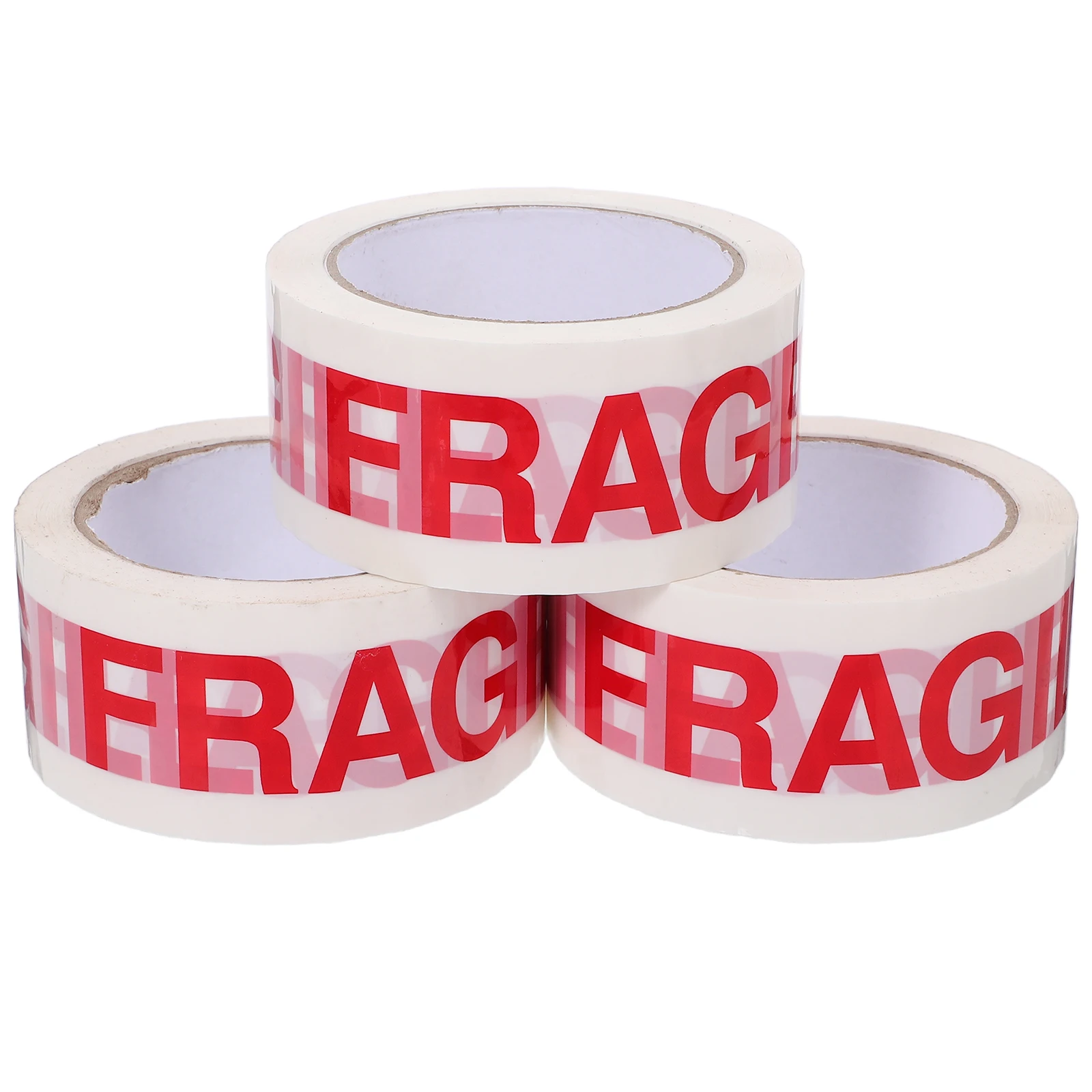 

3 Rolls Warning Tape Packing Ups Heavy Stickers for Shipping Fragile Moving Glass Labels Box