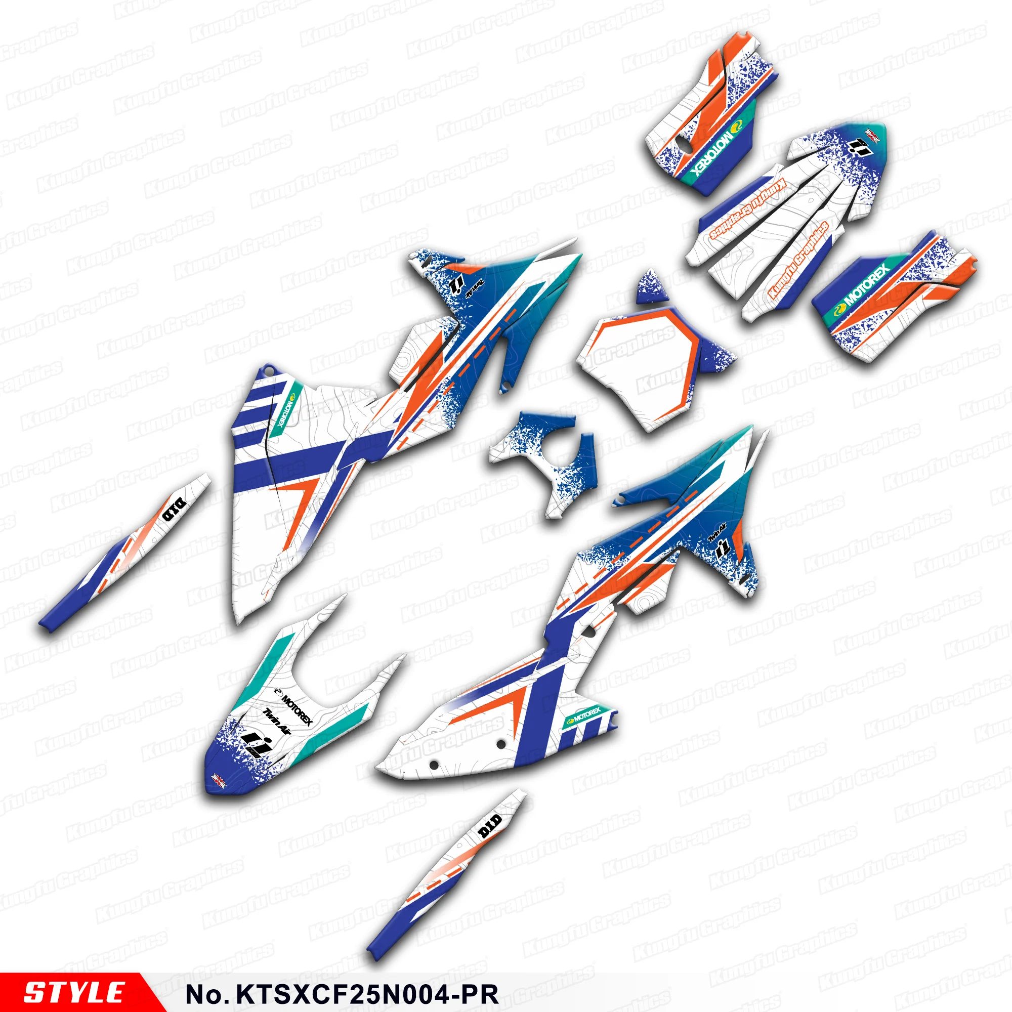 

JY RACING Stickers Set Vinyl Decal for KTM 125 250 300 SX SXF XC XCF 25 26 & SXF 250 450 FACTORY EDITION 24, KTSXCF25N004-PR