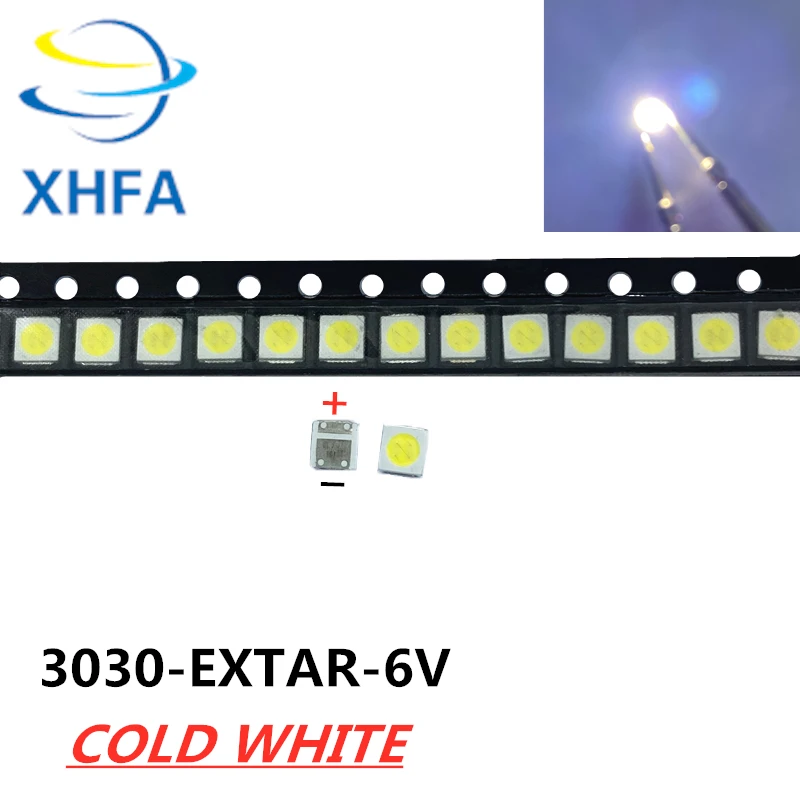 1000PCS LEXTAR LED PCT Backlight High Power LED 1.8W 3030 6V Cool white 150-187LM PT30W45 V1 TV Application 3030 PCT 6V LEXTAR