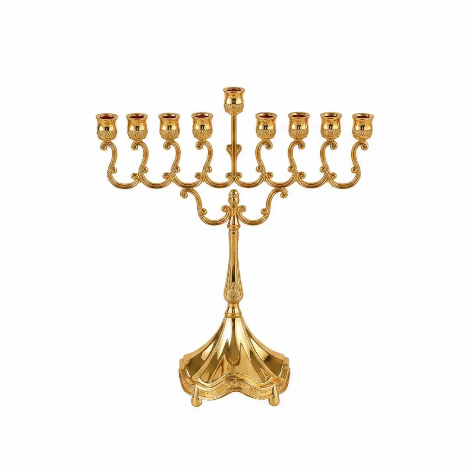 Large 9 Branch Metal Candle Holder Elegant Candelabra Wedding Table Centerpiece for Party Romantic Setting view 2