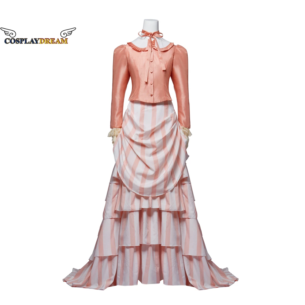 

Marry Poppins Dress Musicals Costume Victorian Fancy Gown Ruffled Floor-length Skirt Renaissance Retro Gown Medieval Queen Dress